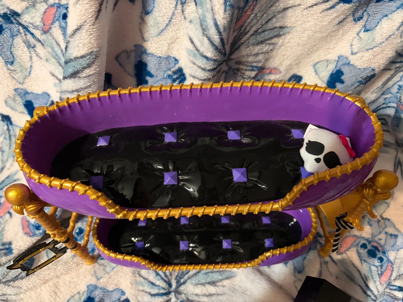 Lit superposé Monster High - Meubel cercueil violet en goud – photo 2